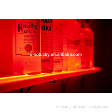 LED Bar Display - LED Illuminated Shelf, Remote Controlled Wine Display Shelf
